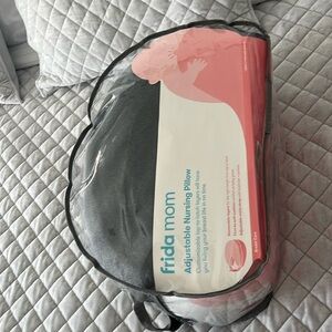 Frida Mom Adjustable Nursing Breastfeeding Pillow Gray New